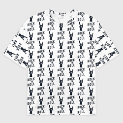 Мужская футболка оверсайз Рок-н-ролл сила