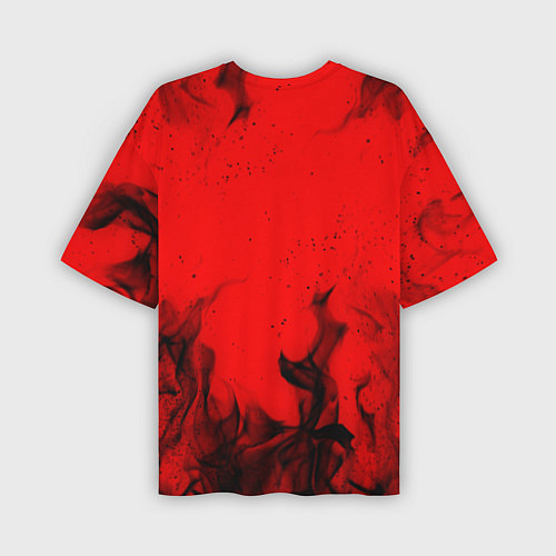 Мужская футболка оверсайз EXILIA BLACK FIRE / 3D-принт – фото 2