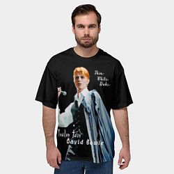 Футболка оверсайз мужская Thin White Duke David Bowie Isolar Tour, цвет: 3D-принт — фото 2