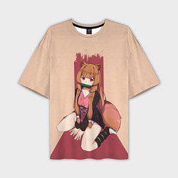 Мужская футболка оверсайз Raccoon andTanuki