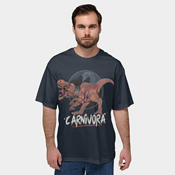 Футболка оверсайз мужская Carnivora Хищник, цвет: 3D-принт — фото 2