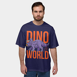 Футболка оверсайз мужская Dino World, цвет: 3D-принт — фото 2
