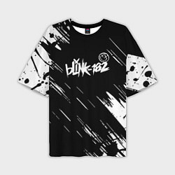 Мужская футболка оверсайз Blink-182 блинк-182