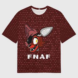 Мужская футболка оверсайз ФНАФ - ФОКСИ - Космос