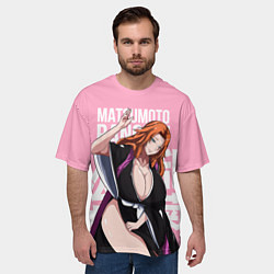 Футболка оверсайз мужская Matsumoto Rangiku, цвет: 3D-принт — фото 2