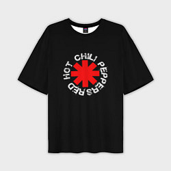 Мужская футболка оверсайз Red Hot Chili Peppers Rough Logo