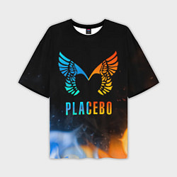 Футболка оверсайз мужская Placebo, Logo, цвет: 3D-принт