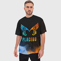 Футболка оверсайз мужская Placebo, Logo, цвет: 3D-принт — фото 2