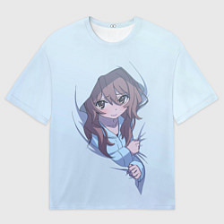 Футболка оверсайз мужская Тайга в пледе Торадора, цвет: 3D-принт