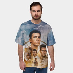 Футболка оверсайз мужская Uncharted: на картах не значится, цвет: 3D-принт — фото 2