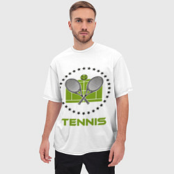 Футболка оверсайз мужская TENNIS Теннис, цвет: 3D-принт — фото 2