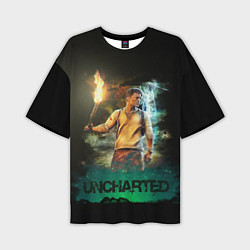 Мужская футболка оверсайз Uncharted Tom Holland