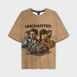 Мужская футболка оверсайз Uncharted Анчартед