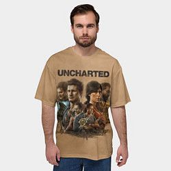 Футболка оверсайз мужская Uncharted Анчартед, цвет: 3D-принт — фото 2