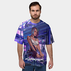 Футболка оверсайз мужская Jydy Джуди Cyberpunk2077, цвет: 3D-принт — фото 2