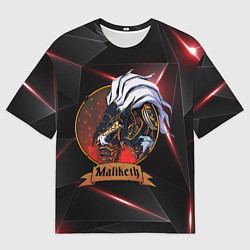 Футболка оверсайз мужская Elden ring maliketh, цвет: 3D-принт