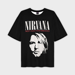 Футболка оверсайз мужская NIRVANA Kurt Cobain, цвет: 3D-принт