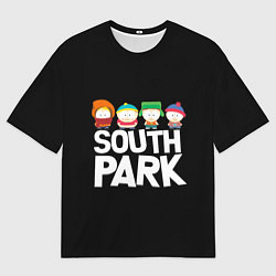 Мужская футболка оверсайз Южный парк мультфильм - персонажи