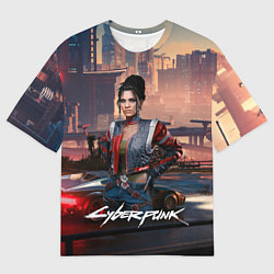 Мужская футболка оверсайз Panam Cyberpunk2077