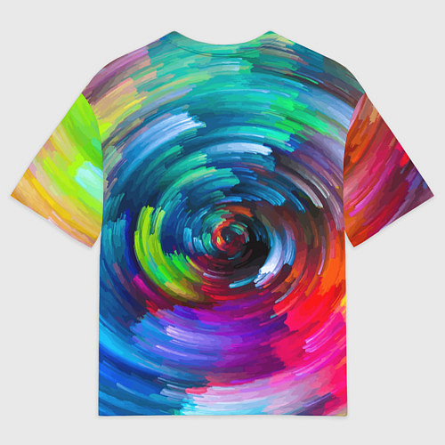 Мужская футболка оверсайз Vanguard color pattern 2029 / 3D-принт – фото 2