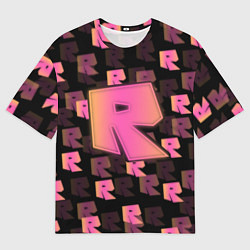 Футболка оверсайз мужская ROBLOX ЛОГО, цвет: 3D-принт