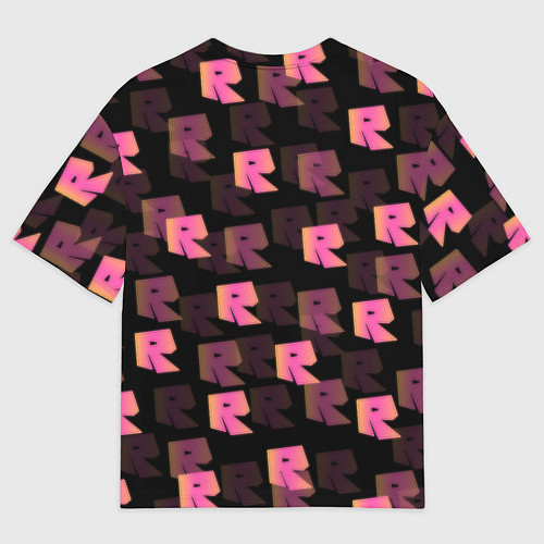 Мужская футболка оверсайз ROBLOX ЛОГО / 3D-принт – фото 2