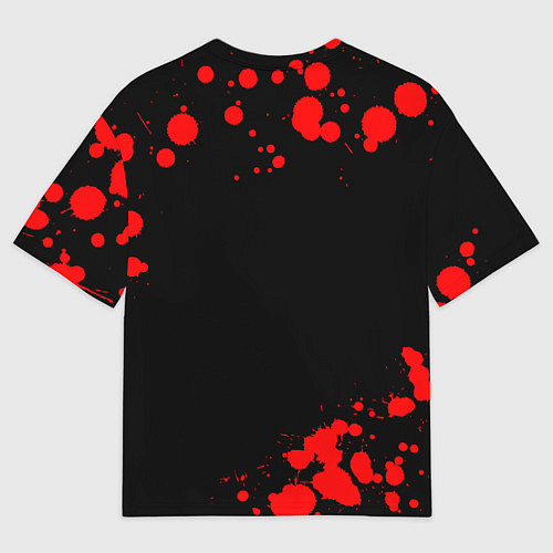 Мужская футболка оверсайз Eat Sleep GTA Repeat - Брызги / 3D-принт – фото 2