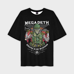 Мужская футболка оверсайз MEGADETH killing is my business