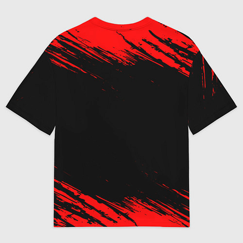 Мужская футболка оверсайз Eat Sleep Middle Earth Repeat Краски / 3D-принт – фото 2