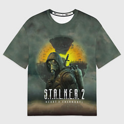 Футболка оверсайз мужская S T A L K E R 2 Heart of Chernobyl Сталкер 2 Сердц, цвет: 3D-принт