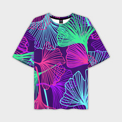 Мужская футболка оверсайз Neon color pattern Fashion 2023