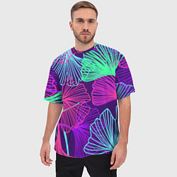Футболка оверсайз мужская Neon color pattern Fashion 2023, цвет: 3D-принт — фото 2