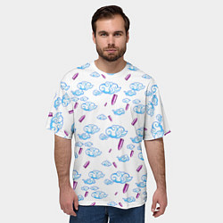 Футболка оверсайз мужская ARCANE League Of Legends ТАТУИРОВКА, цвет: 3D-принт — фото 2