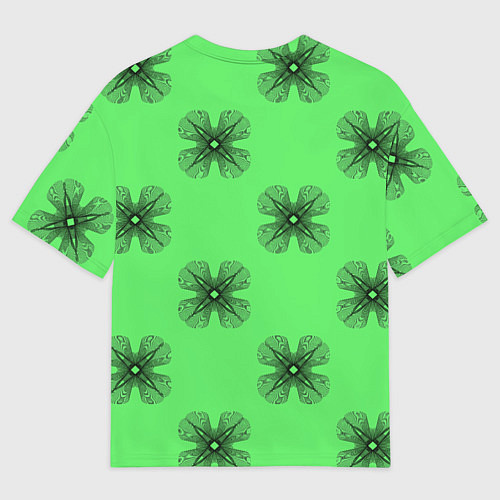 Мужская футболка оверсайз АБСТРАКТНАЯ ПРИЗМА / 3D-принт – фото 2