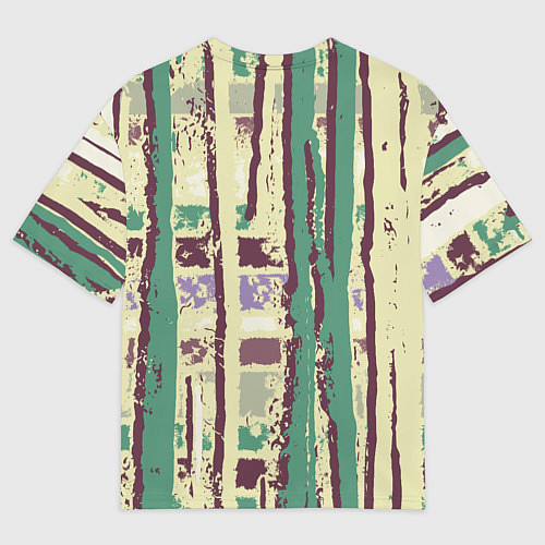 Мужская футболка оверсайз Гранж узор и надпись Никогда не переставай мечтать / 3D-принт – фото 2