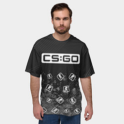 Футболка оверсайз мужская CS GO Арт, цвет: 3D-принт — фото 2