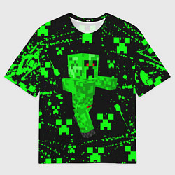 Мужская футболка оверсайз MINECRAFT - CREEPER МАЙНКРАФТ