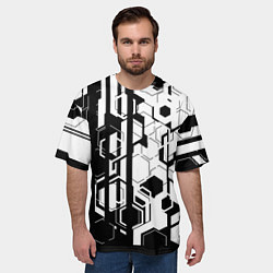 Футболка оверсайз мужская Шесть граней, цвет: 3D-принт — фото 2