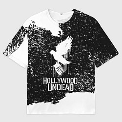 Мужская футболка оверсайз Hollywood Undead - CHAOS Out Now