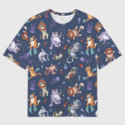 Футболка оверсайз мужская Морские Котики: Цветное, цвет: 3D-принт