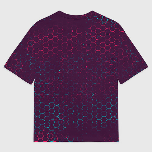 Мужская футболка оверсайз CS:GO - Соты / 3D-принт – фото 2