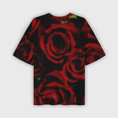 Мужская футболка оверсайз Змея в Цветах Розы Snake Rose / 3D-принт – фото 2