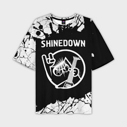 Футболка оверсайз мужская Shinedown КОТ Краска, цвет: 3D-принт