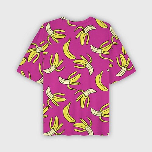 Мужская футболка оверсайз Banana pattern Summer Color / 3D-принт – фото 2