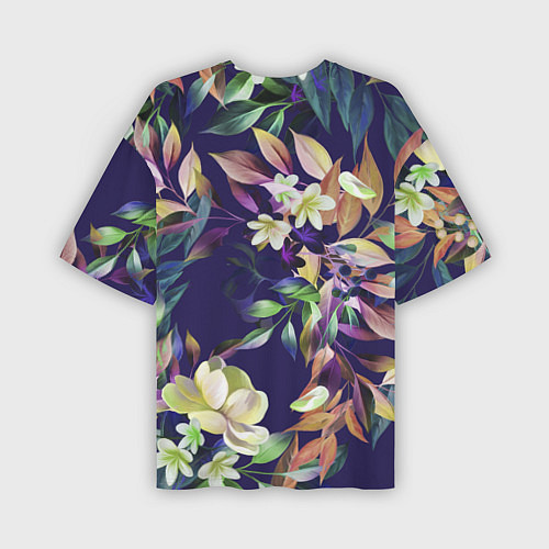Мужская футболка оверсайз Цветы Красочный Букет / 3D-принт – фото 2