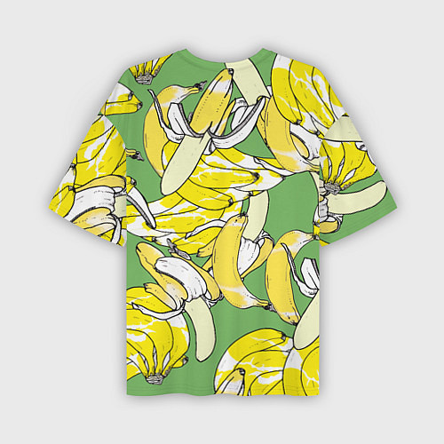 Мужская футболка оверсайз Banana pattern Summer Food / 3D-принт – фото 2