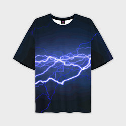Мужская футболка оверсайз Lightning Fashion 2025 Neon