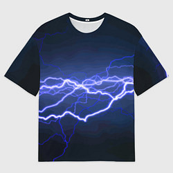 Мужская футболка оверсайз Lightning Fashion 2025 Neon