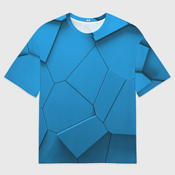 Мужская футболка оверсайз 3д геометрия