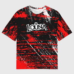 Мужская футболка оверсайз Louna краски